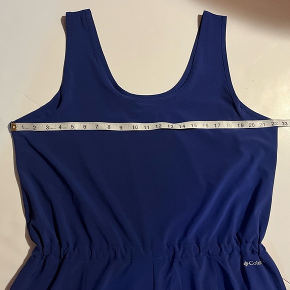 Columbia Women's Blue Anytime Tank Jumpsuit w Pockets Size XXL New with Tags NWT - Picture 10 of 16